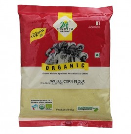 24 Mantra Organic Whole Corn Flour   Pack  500 grams